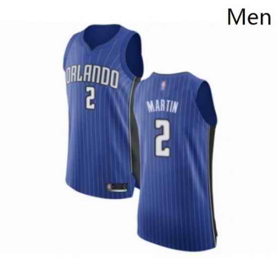 Mens Orlando Magic 2 Jarell Martin Authentic Royal Blue Basketball Jersey Icon Edition